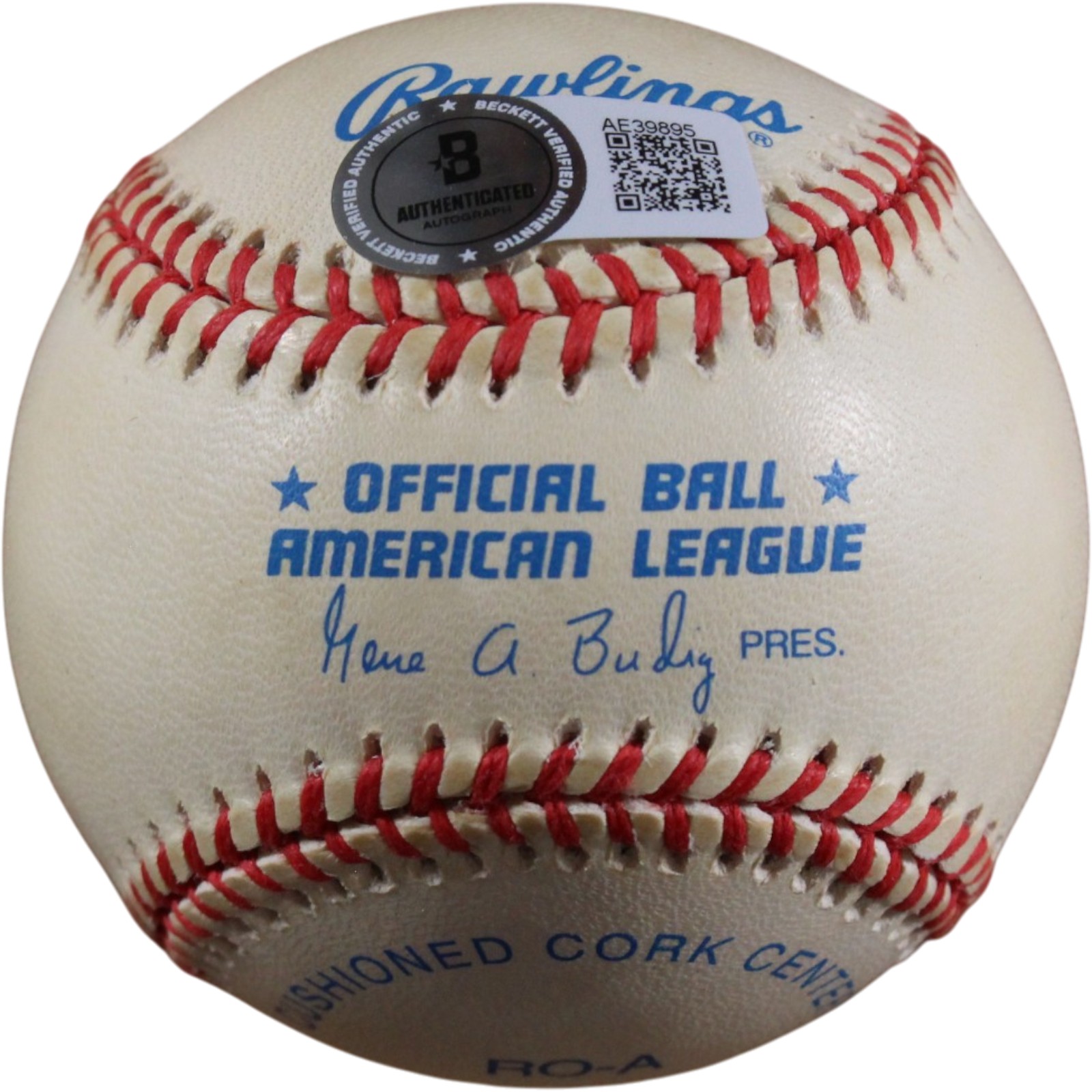 Joe Dimaggio Signed New York Yankees Baseball Toned INSC Not His Beckett 56495