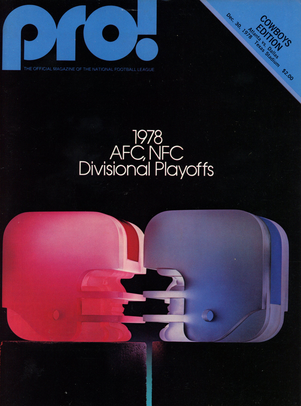 Pro! Magazine 1978 AFC & NFC Divisional Playoffs Magazine Cowboys Edition
