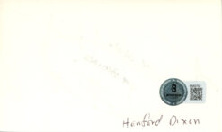 Hanford Dixon Autographed Cleveland Browns Index Card Beckett 45397