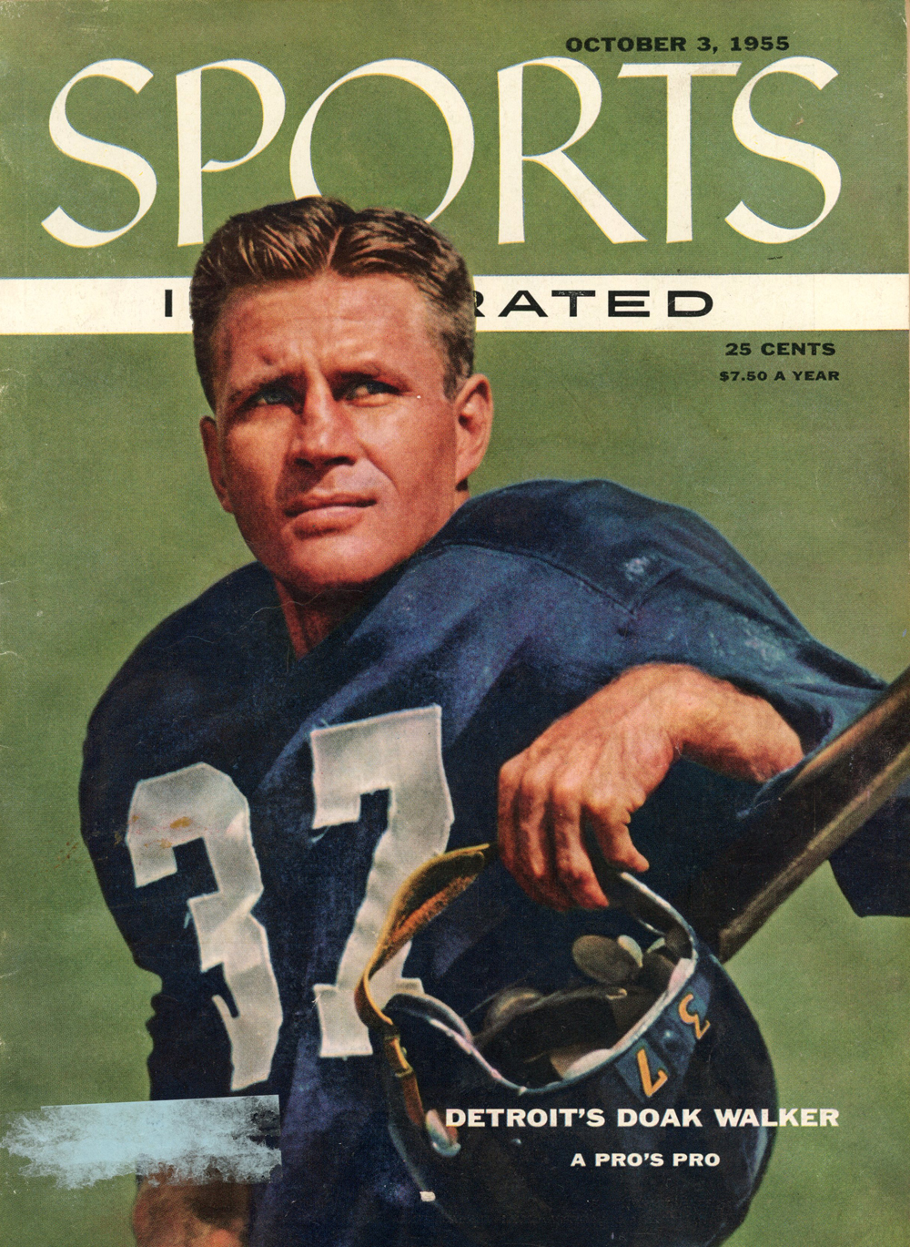 1955 Sports Illustrated Magazine Doak Walker Cover