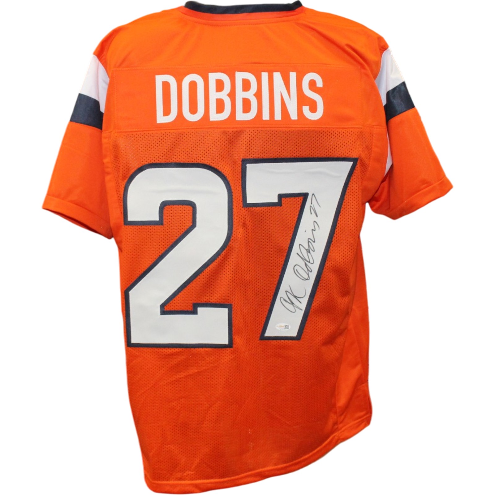 JK Dobbins Autogrraphed/Signed Pro Style Size XL Orange Jersey JSA 57171 1 JK Dobbins Autogrraphed/Signed Pro Style Size XL Orange Jersey JSA 57171