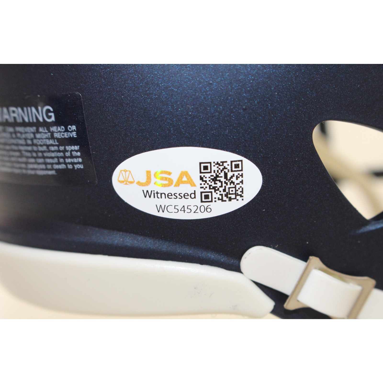 JK Dobbins Autogrraphed/Signed Denver Broncos Speed Mini Helmet JSA 57169 4 JK Dobbins Autogrraphed/Signed Denver Broncos Speed Mini Helmet JSA 57169