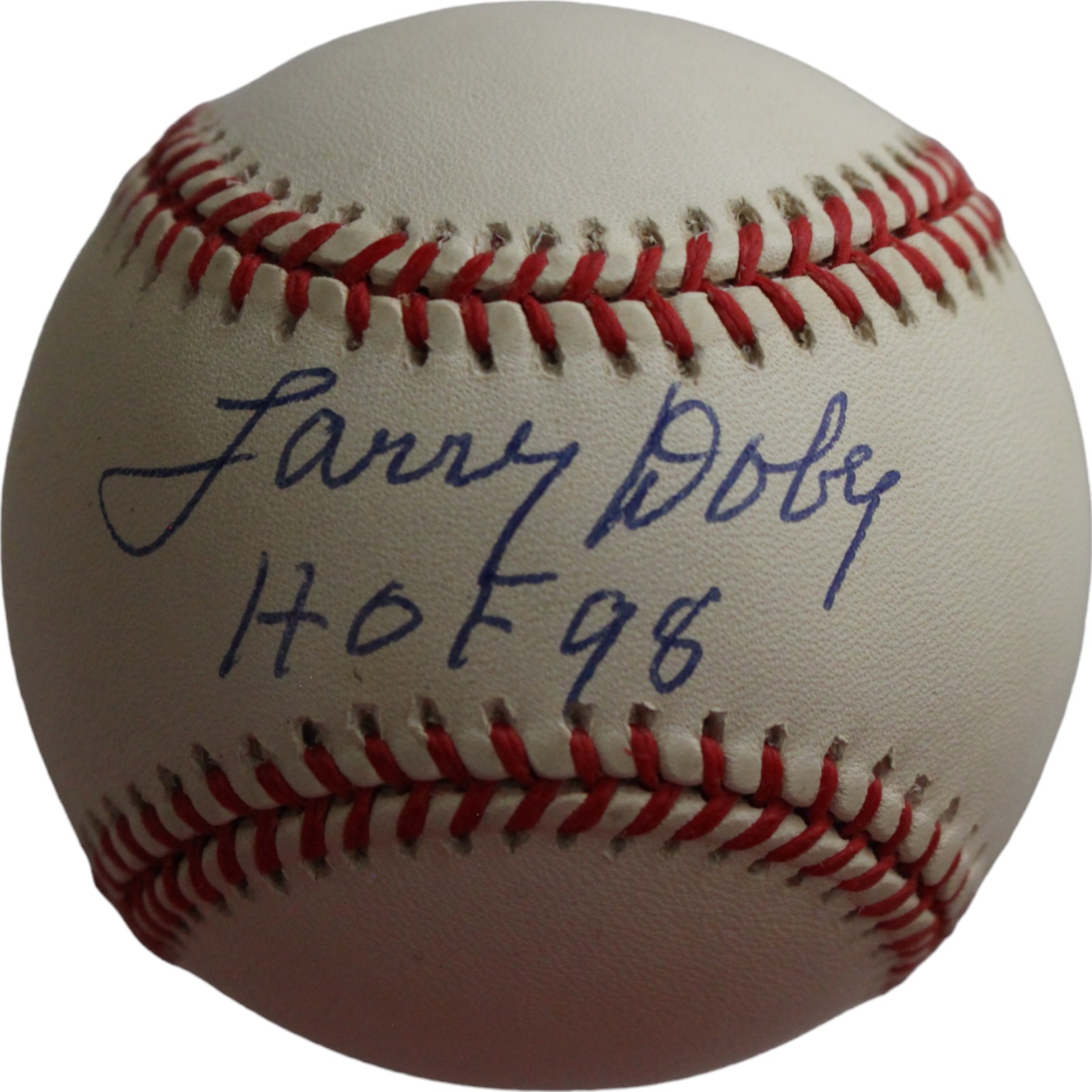 Larry Doby Autographed American League Baseball HOF Toning Beckett 44340