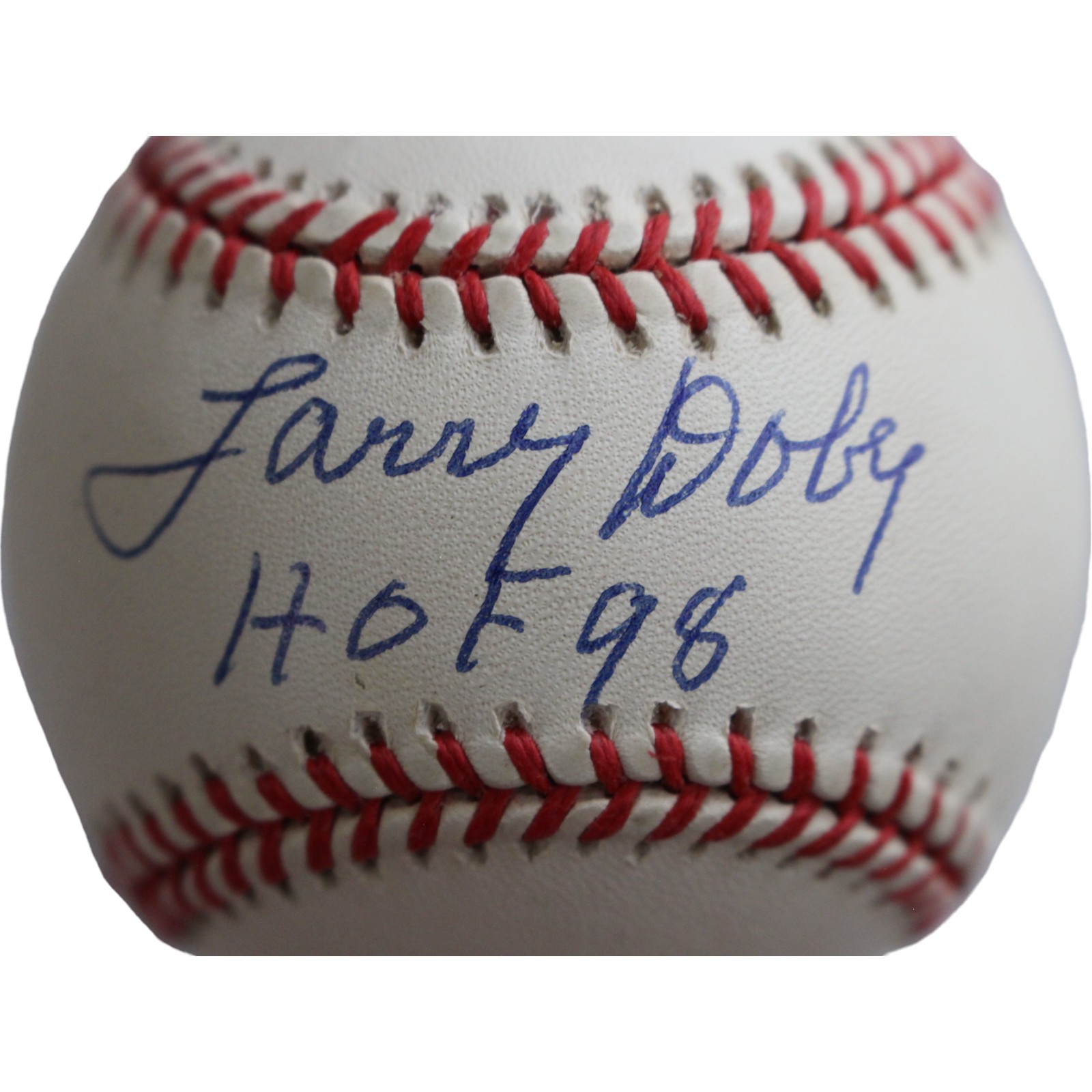 Larry Doby Autographed American League Baseball HOF Toning Beckett 44340