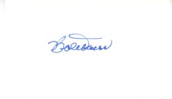 Bobby Doerr Autographed/Signed Boston Red Sox Index Card Beckett 56537