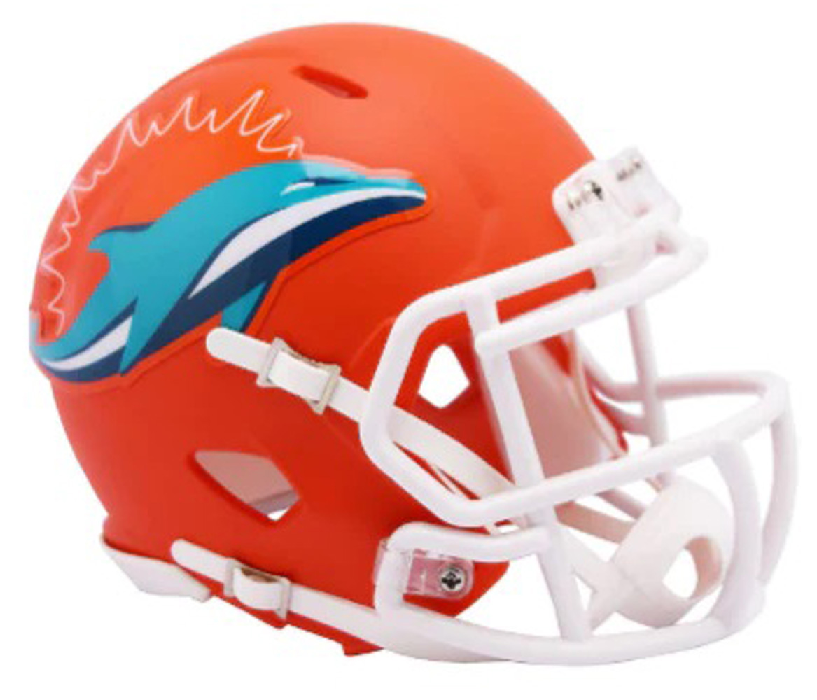 Miami Dolphins AMP Speed Mini Helmet New In Box