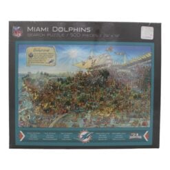 Miami Dolphins 18"x24" YouTheFan 500 Piece Joe Journeyman Puzzle 17821
