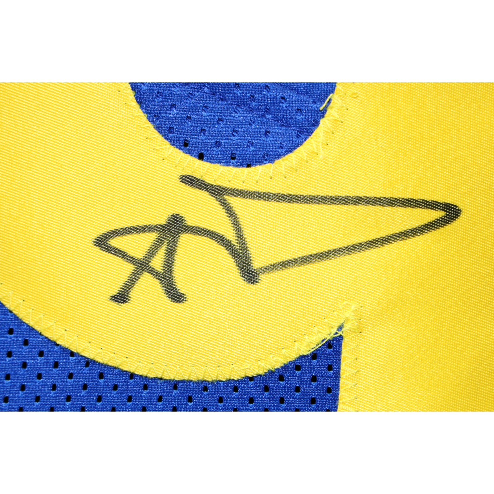 Aaron Donald Autographed/Signed Pro Style sz XL White Jersey Beckett 51268