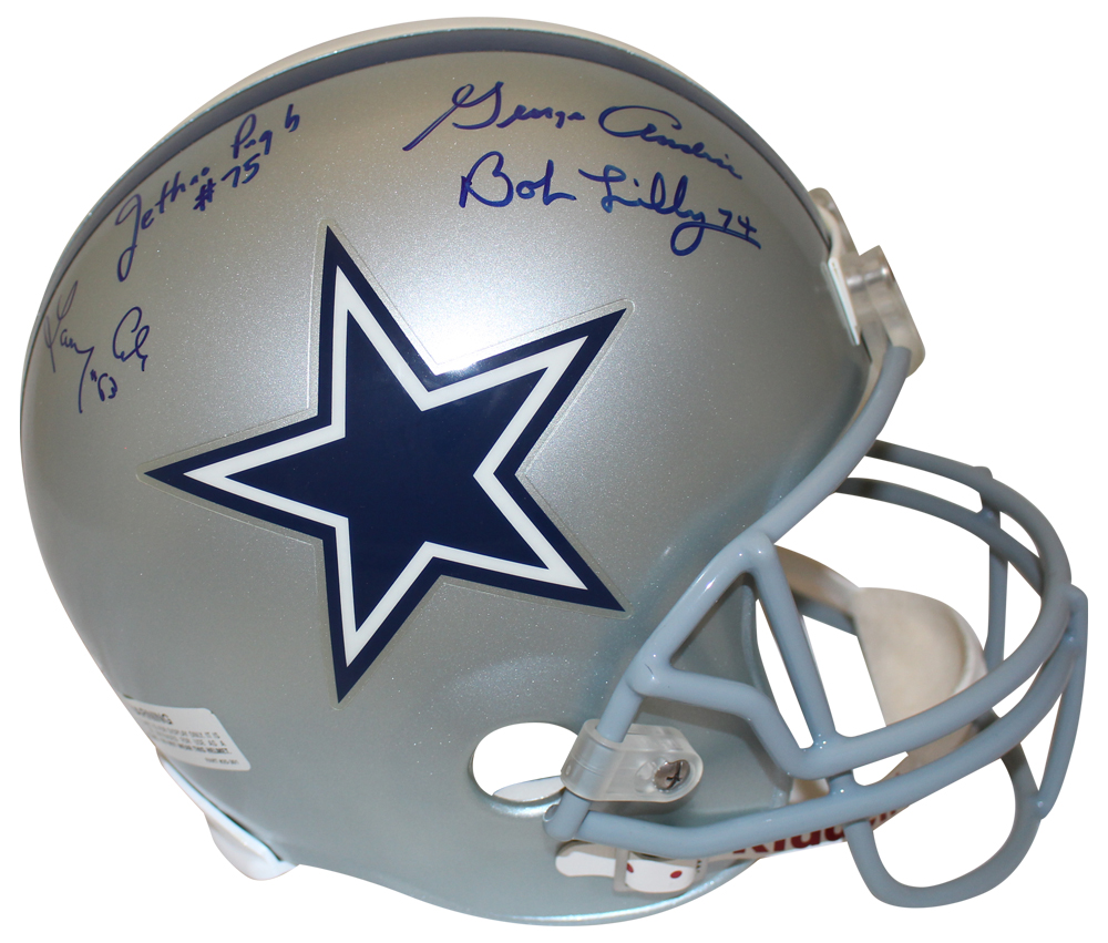 Doomsday I & II Defense Signed Dallas Cowboys F/S Helmet 7 Sigs Tristar