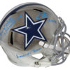 Emmitt Smith/Tony Dorsett Signed Dallas Cowboys Chrome Replica Helmet BAS 25670