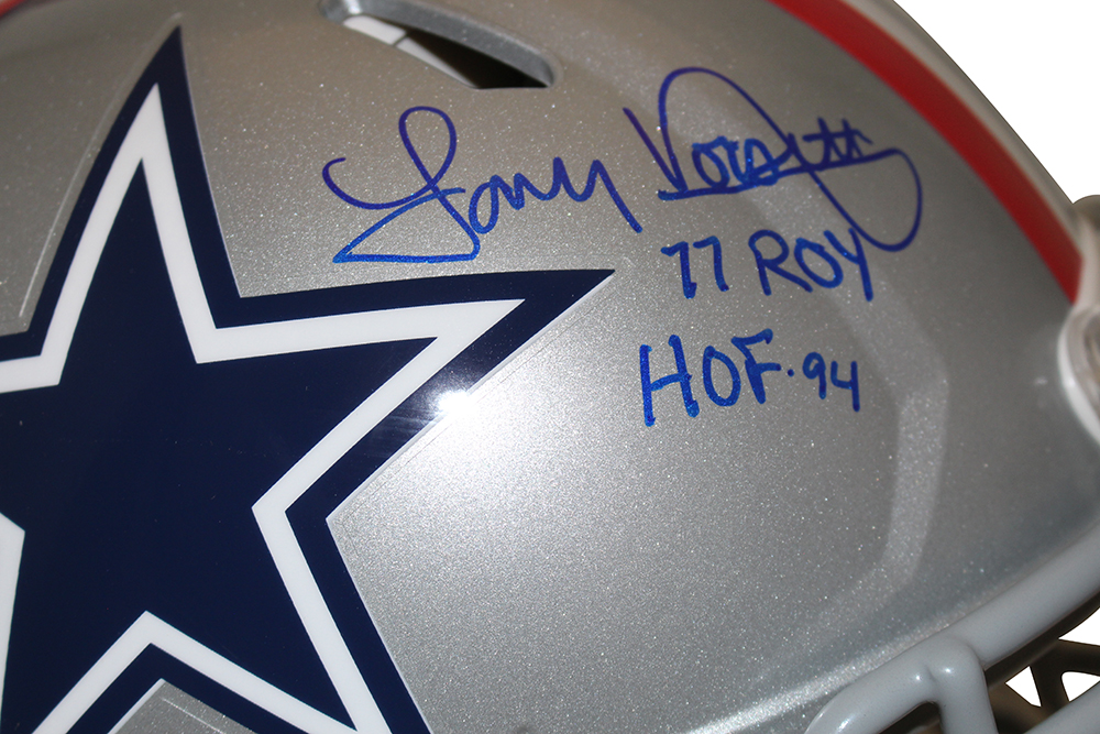 Tony Dorsett Signed Dallas Cowboys Authentic 1976 Speed Helmet Beckett