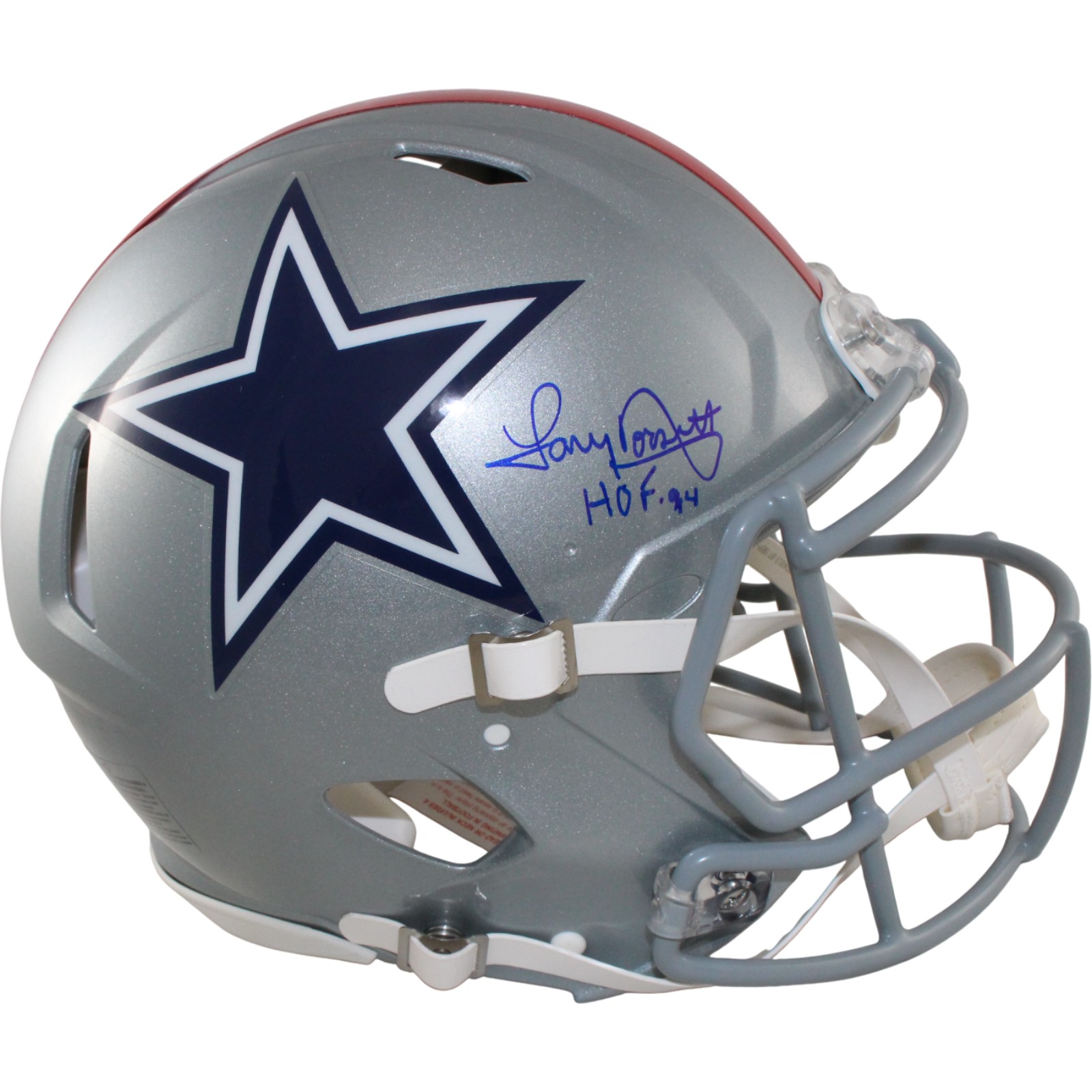 Tony Dorsett Autographed Dallas Cowboys Authentic TB Helmet HOF Beckett 54262