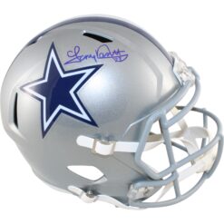 Tony Dorsett Autographed/Signed Dallas Cowboys F/S Helmet Beckett Witness 51797