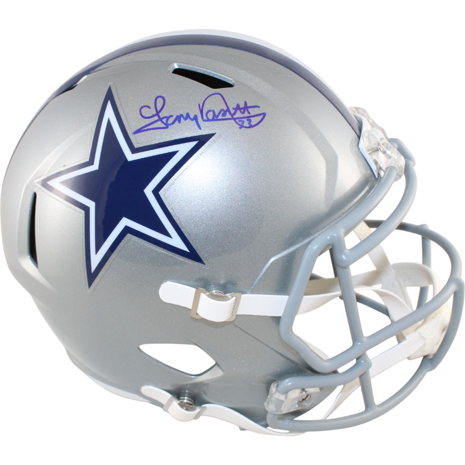 Tony Dorsett Autographed/Signed Dallas Cowboys F/S Helmet Beckett Witness 51797 1 Tony Dorsett Autographed/Signed Dallas Cowboys F/S Helmet Beckett Witness 51797