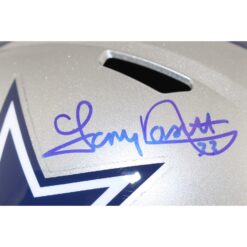 Tony Dorsett Autographed/Signed Dallas Cowboys F/S Helmet Beckett Witness 51797