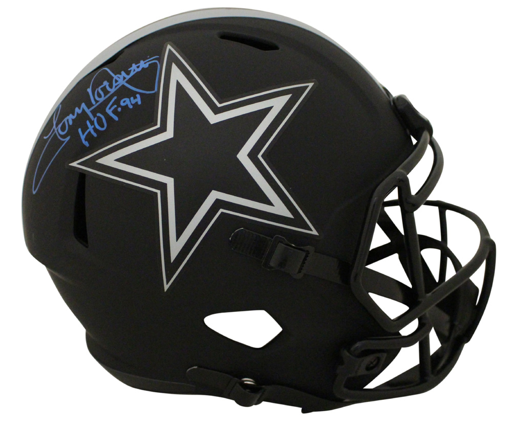 Tony Dorsett Autographed Dallas Cowboys F/S Eclipse Helmet HOF BAS 28358