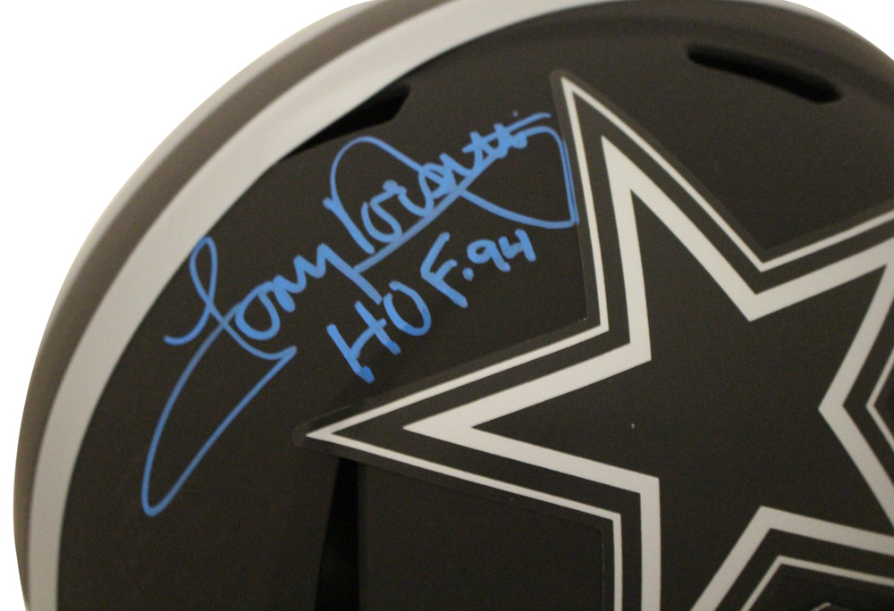 Tony Dorsett Autographed Dallas Cowboys F/S Eclipse Helmet HOF BAS 28358