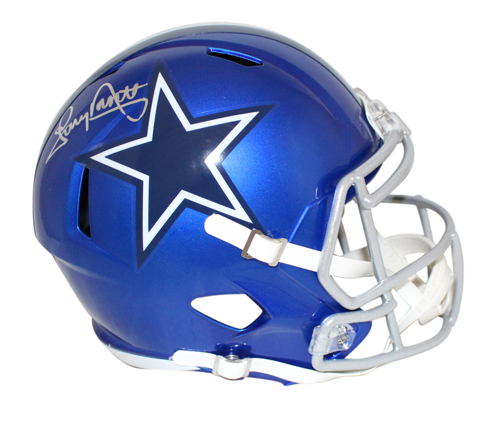 Tony Dorsett Autographed Dallas Cowboys F/S Flash Speed Helmet JSA