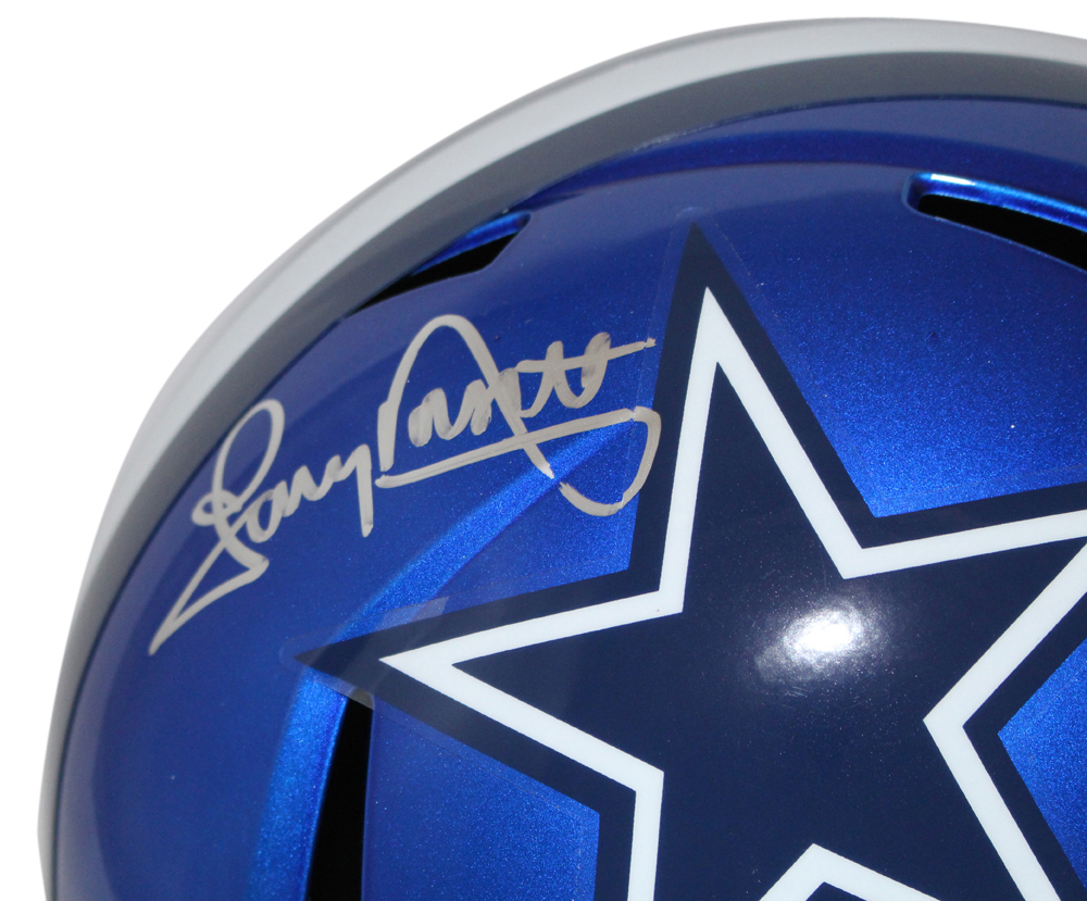 Tony Dorsett Autographed Dallas Cowboys F/S Flash Speed Helmet JSA