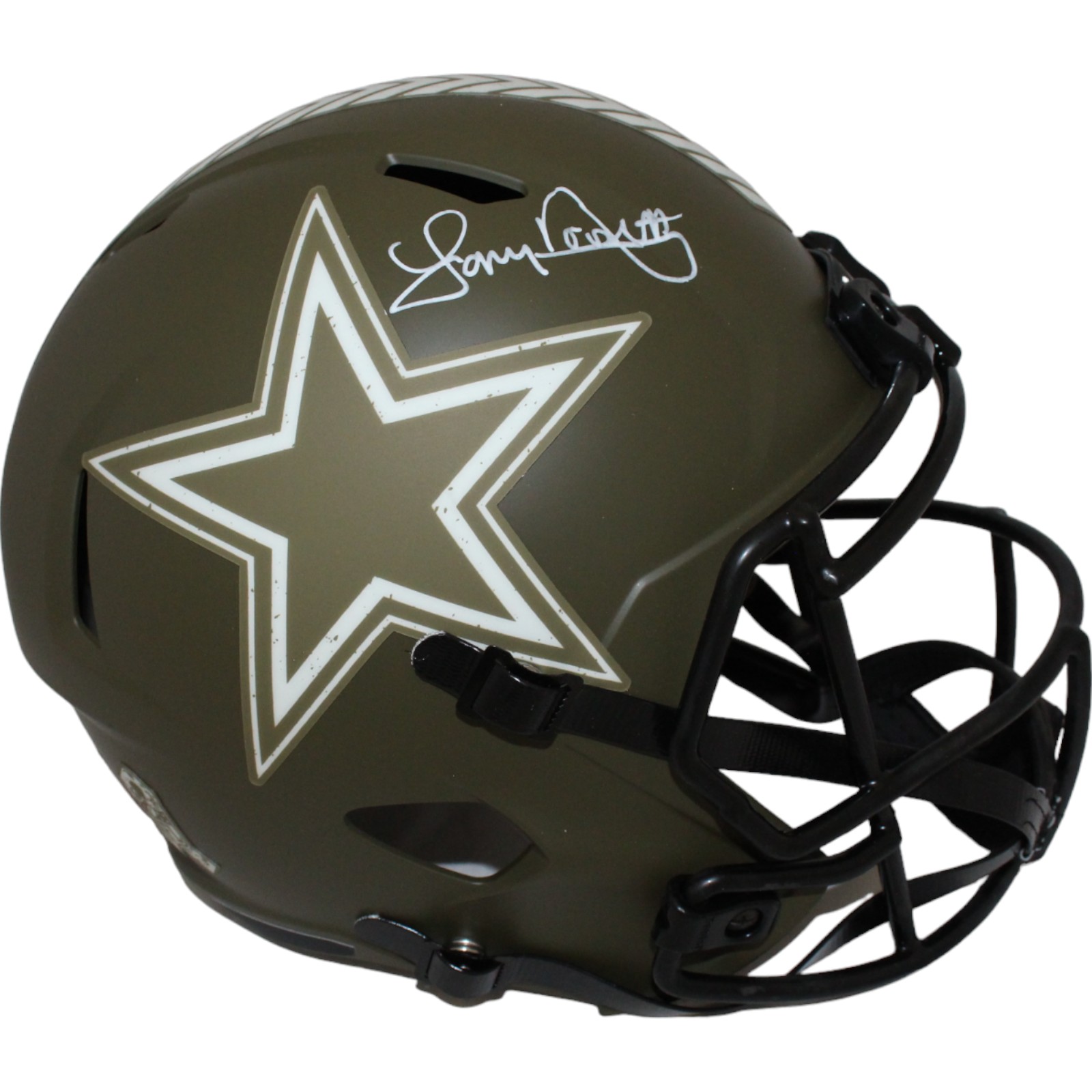 Tony Dorsett Signed Dallas Cowboys F/S Salute 22 Helmet Beckett