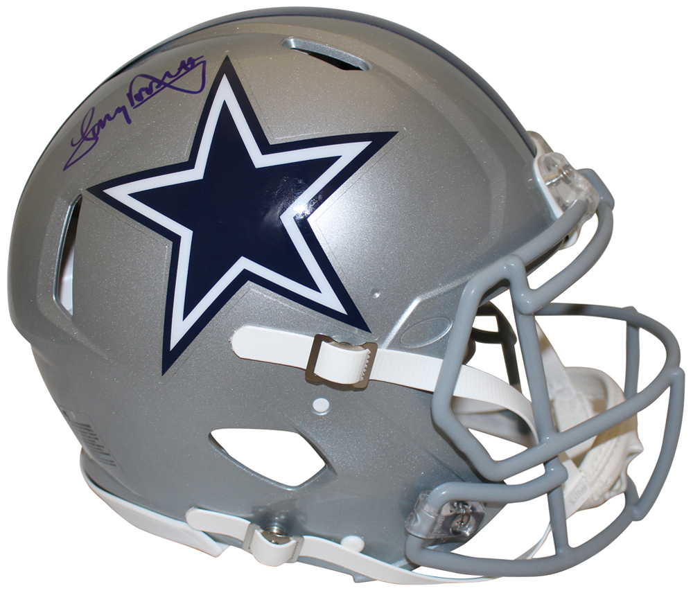 Tony Dorsett Autographed Dallas Cowboys Authentic Speed Helmet Beckett