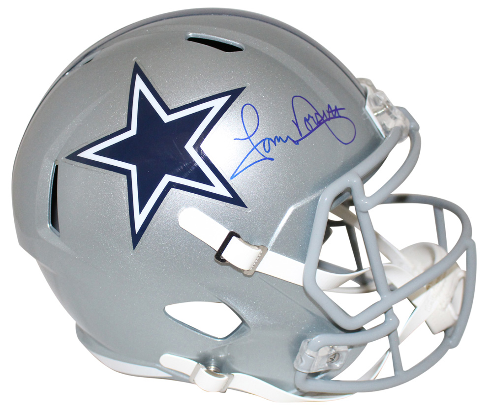 Tony Dorsett Autographed/Signed Dallas Cowboys F/S Speed Helmet BAS 28360
