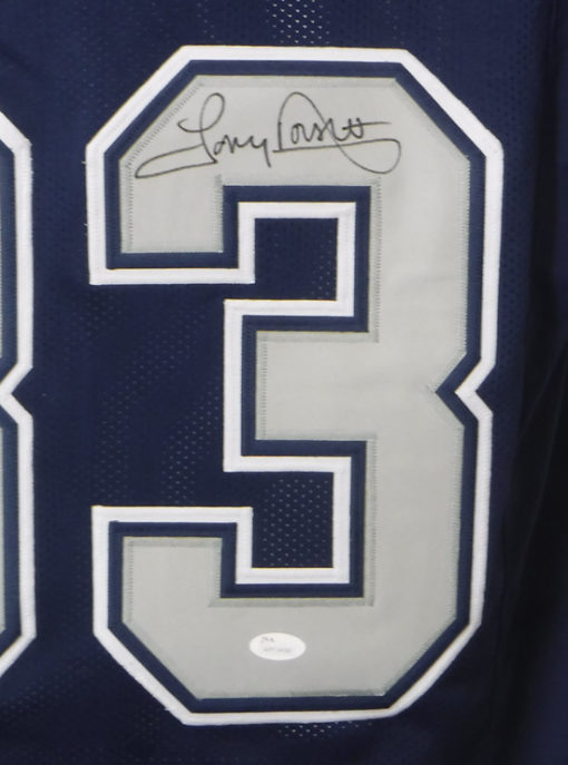 Tony Dorsett Autographed/Signed Dallas Cowboys Blue XL Jersey JSA 14936