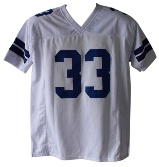 Tony Dorsett Autographed/Signed Dallas Cowboys White XL Jersey JSA 11114