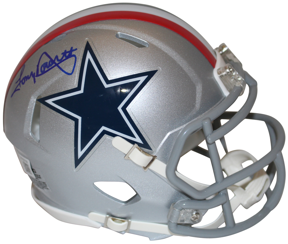 Tony Dorsett Autographed Dallas Cowboys 1976 Speed Mini Helmet Beckett