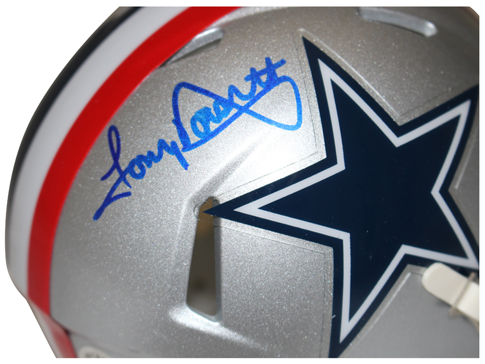 Tony Dorsett Autographed Dallas Cowboys 1976 Speed Mini Helmet Beckett