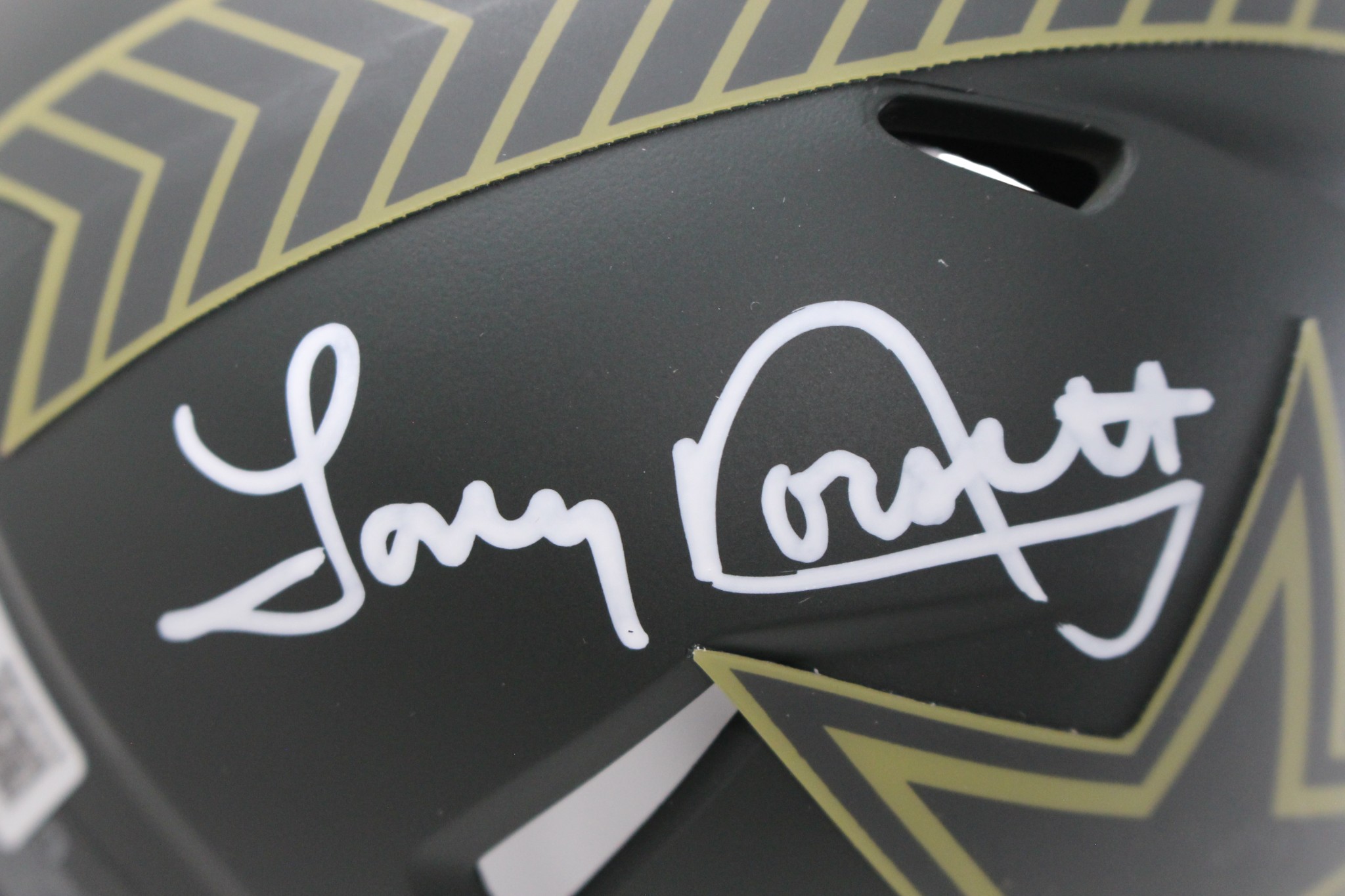 Tony Dorsett Autographed Dallas Cowboys 25 STS Mini Helmet Beckett Witness 54746