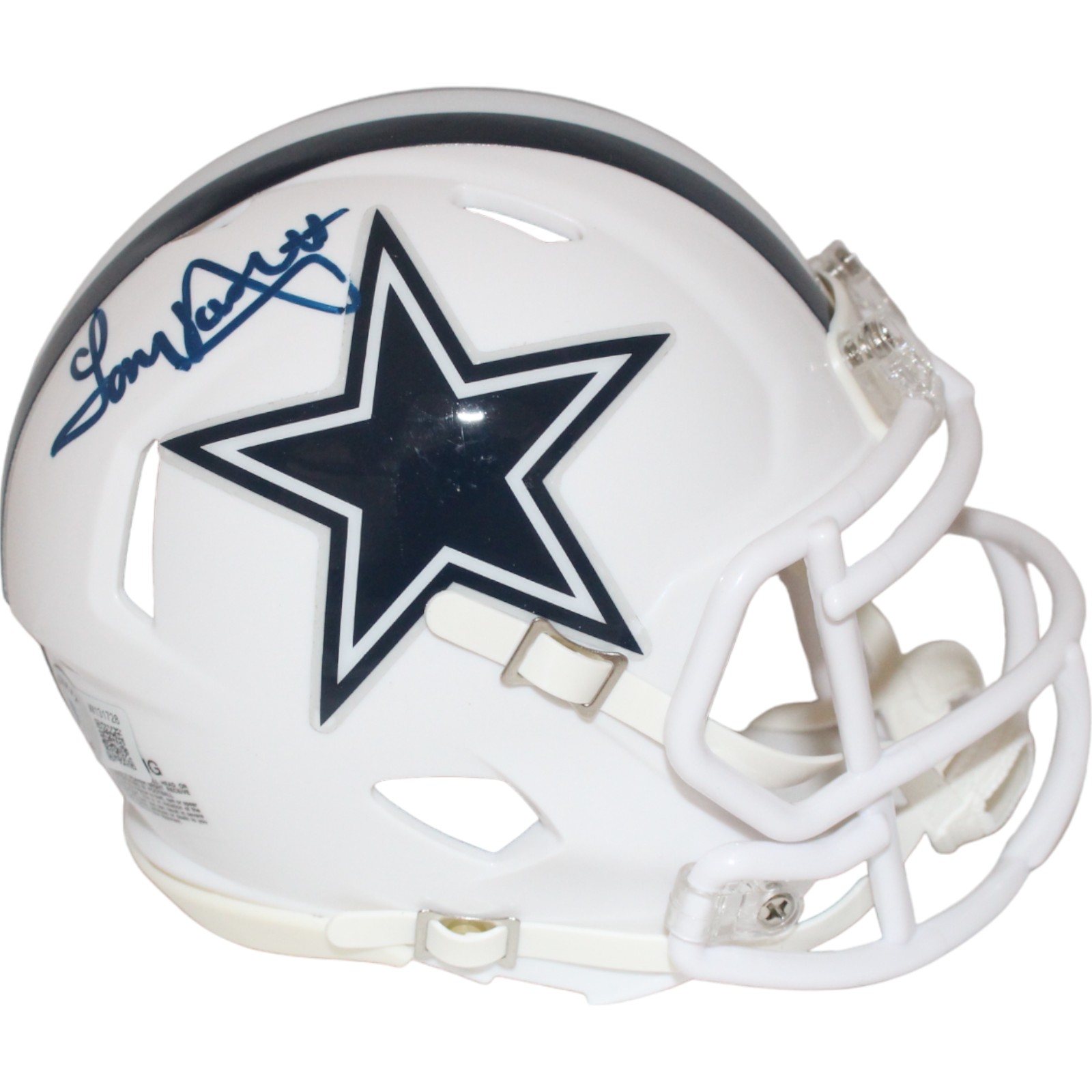 Tony Dosett Signed Dallas Cowboys 22 Alt Mini Helmet Beckett 