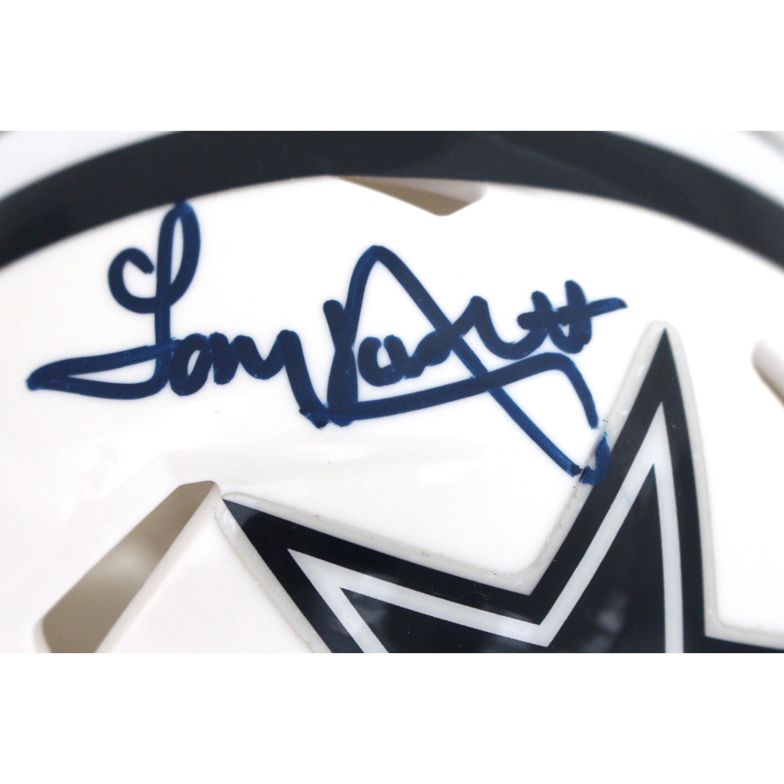 Tony Dosett Signed Dallas Cowboys 22 Alt Mini Helmet Beckett