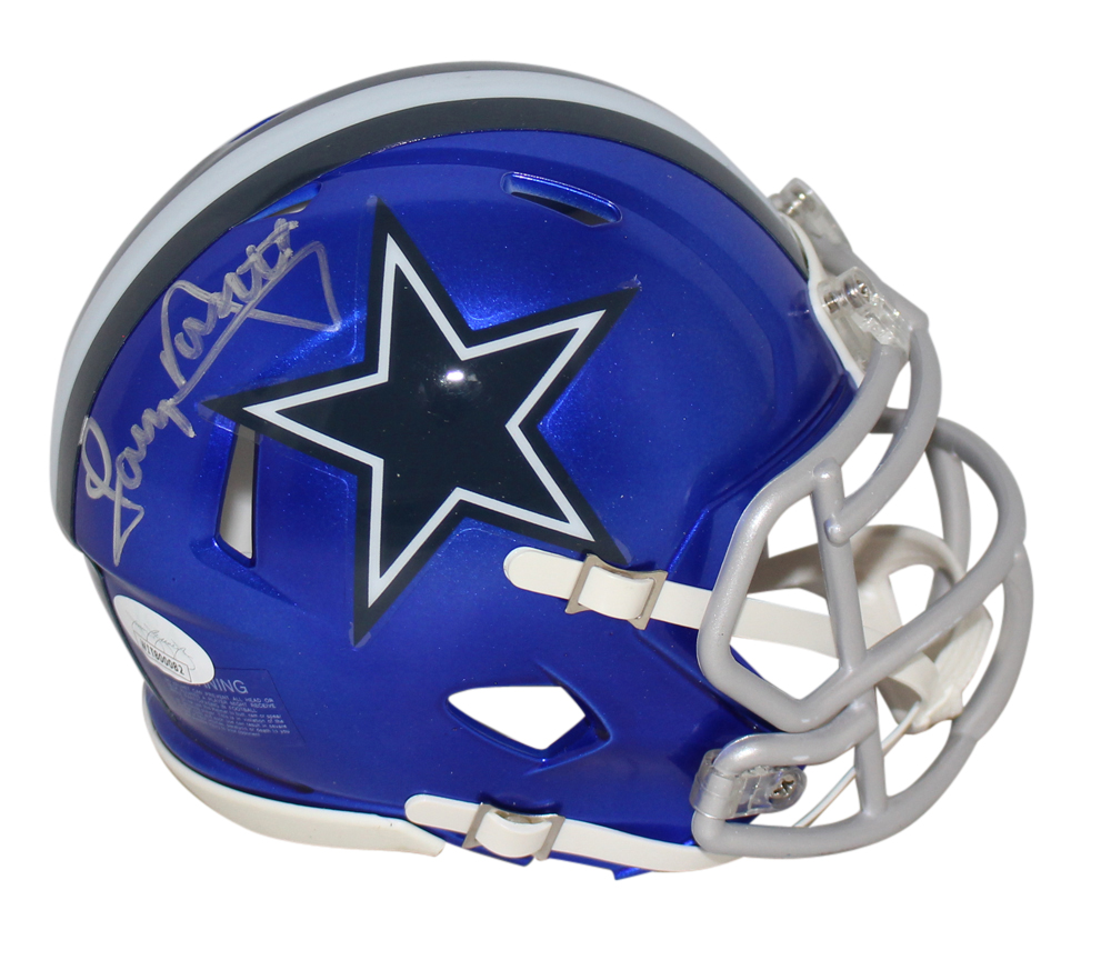 Tony Dorsett Autographed/Signed Dallas Cowboys Flash Mini Helmet JSA