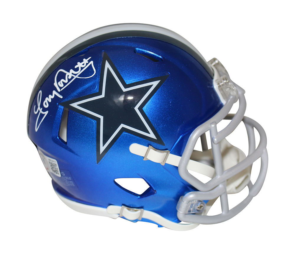 Tony Dorsett Autographed Dallas Cowboys Flash Mini Helmet Beckett