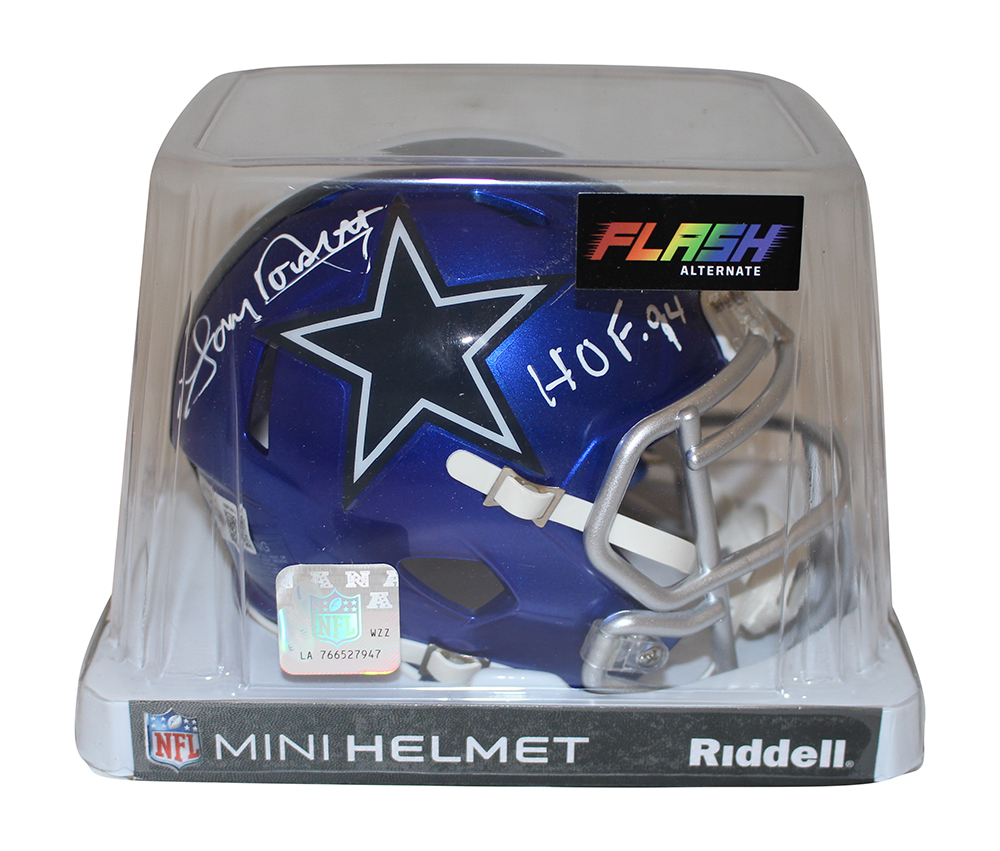Tony Dorsett Autographed Dallas Cowboys Flash Mini Helmet HOF Beckett –  Denver Autographs
