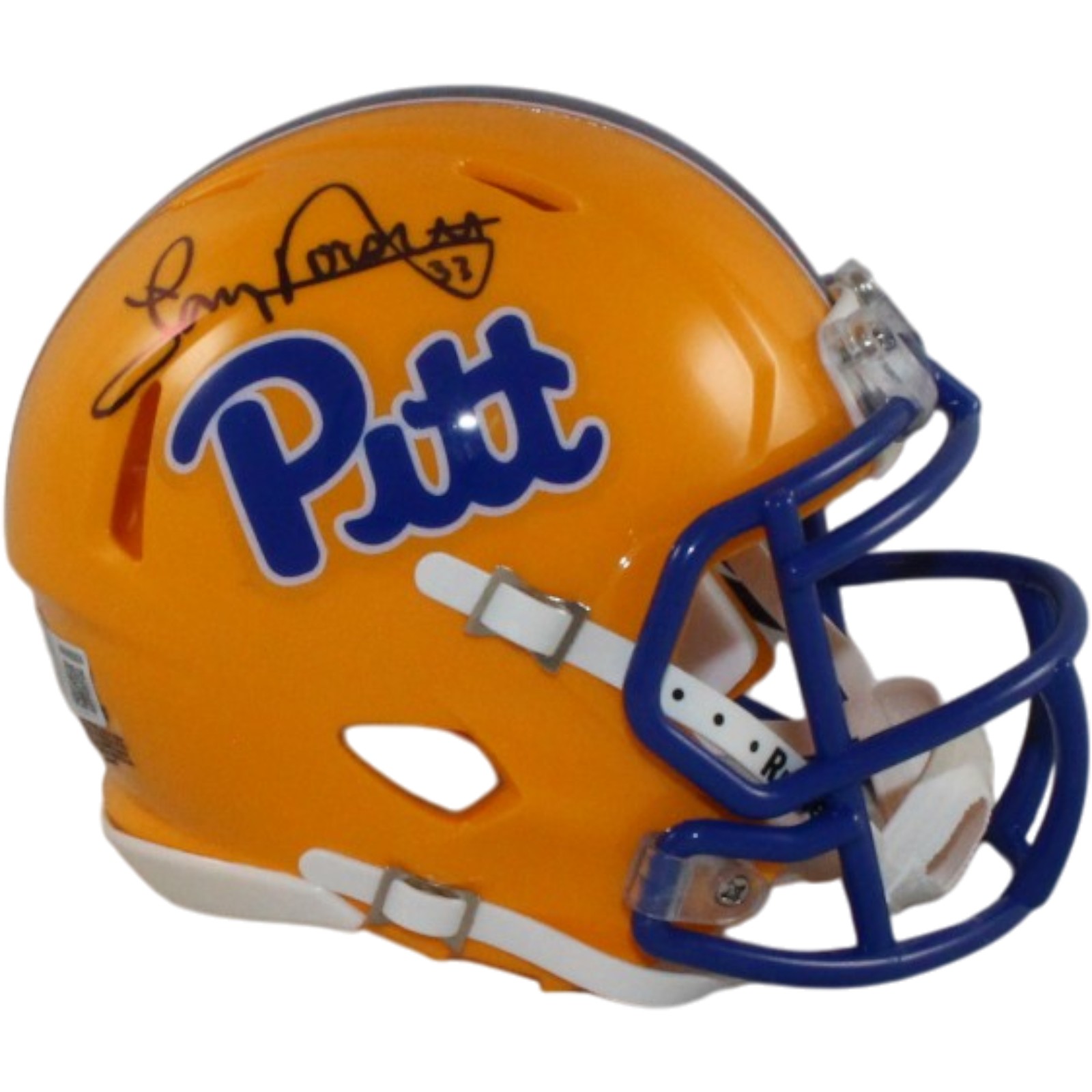 Tony Dorsett Autographed Pittsburgh Panthers Gold Mini Helmet Beckett 56475 1 Tony Dorsett Autographed Pittsburgh Panthers Gold Mini Helmet Beckett 56475