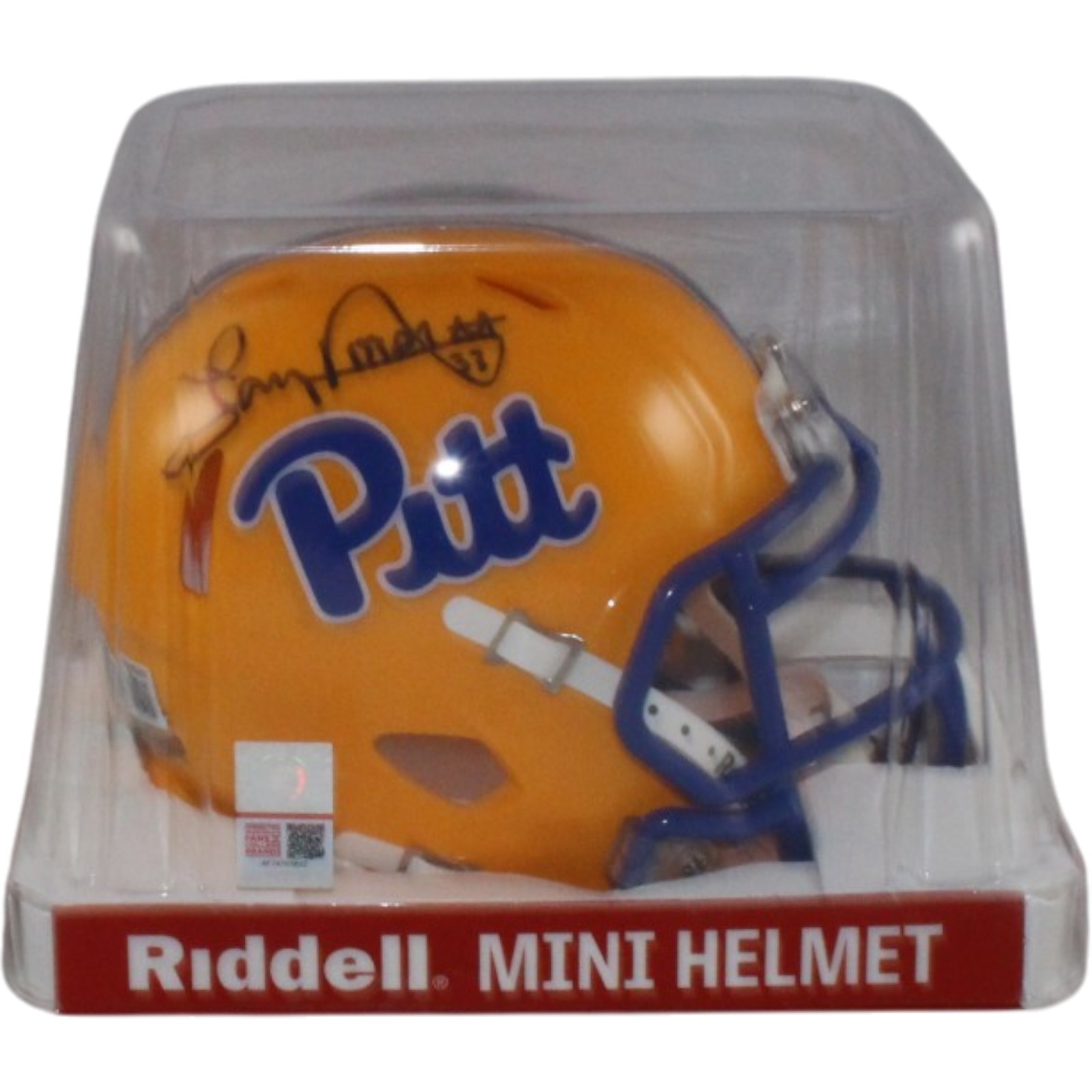 Tony Dorsett Autographed Pittsburgh Panthers Gold Mini Helmet Beckett 56475 5 Tony Dorsett Autographed Pittsburgh Panthers Gold Mini Helmet Beckett 56475