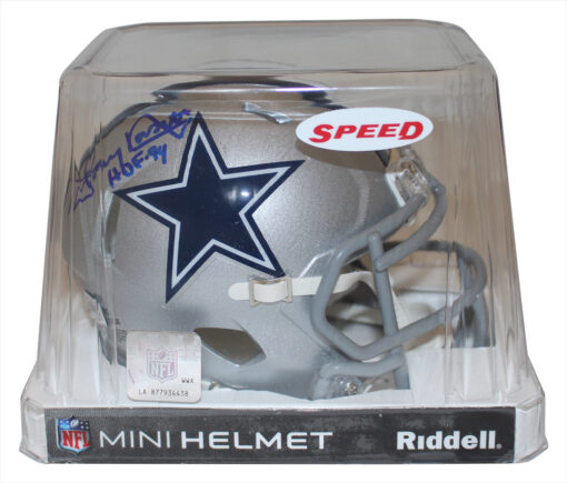 Tony Dorsett Signed Dallas Cowboys Mini Helmet Beckett 38880