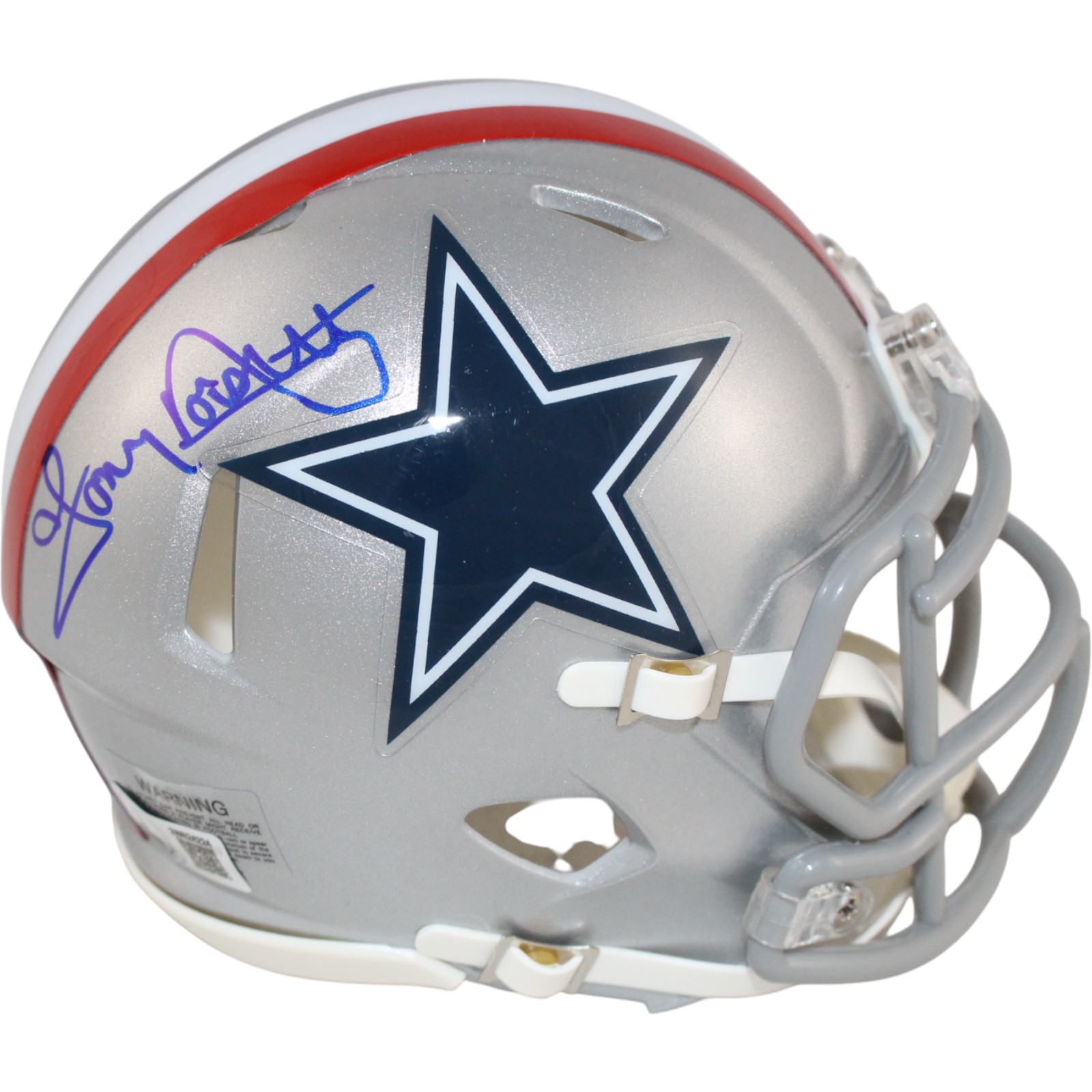 Tony Dorsett Autographed Dallas Cowboys 1976 Mini Helmet Beckett Witness 51264