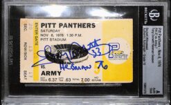 Tony Dorsett Signed Pittsburgh Panthers Ticket Stub 11/06/76 Beckett