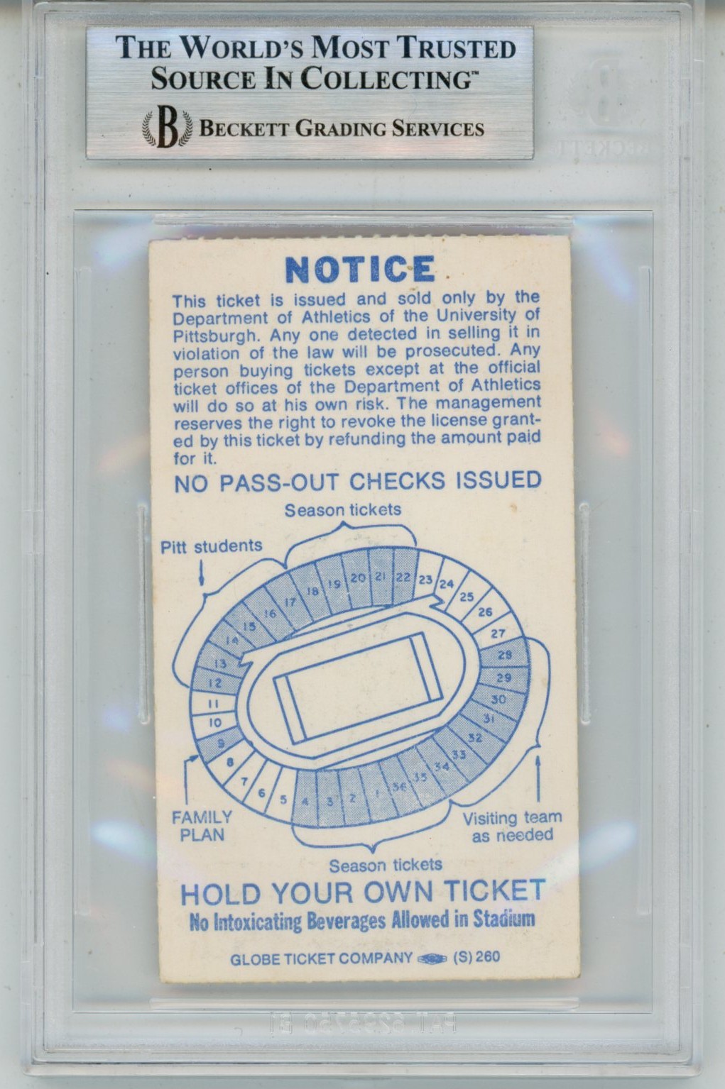 Tony Dorsett Signed Pittsburgh Panthers 1976 Heisman Ticket Slab Beckett 57043 2 Tony Dorsett Signed Pittsburgh Panthers 1976 Heisman Ticket Slab Beckett 57043