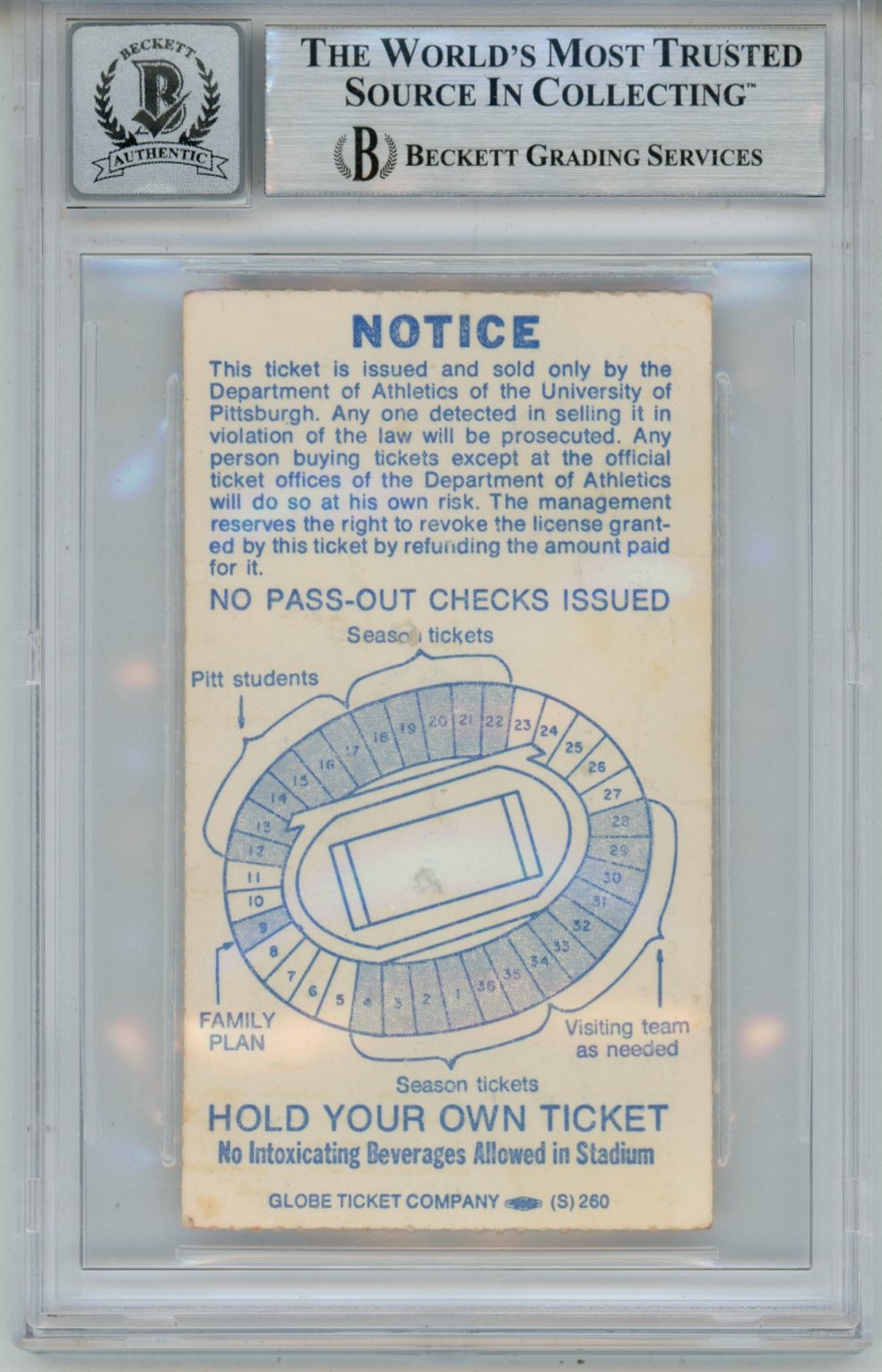 Tony Dorsett Signed Pittsburgh Panthers Heisman 10auto Ticket Slab Beckett 57046 2 Tony Dorsett Signed Pittsburgh Panthers Heisman 10auto Ticket Slab Beckett 57046