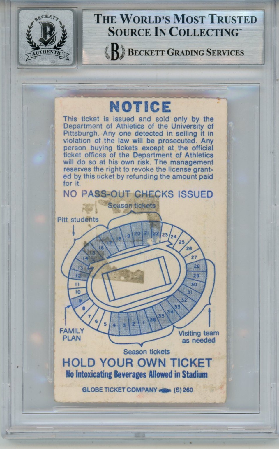 Tony Dorsett Signed Pittsburgh Panthers Heisman 10auto Ticket Slab Beckett 57050 2 Tony Dorsett Signed Pittsburgh Panthers Heisman 10auto Ticket Slab Beckett 57050