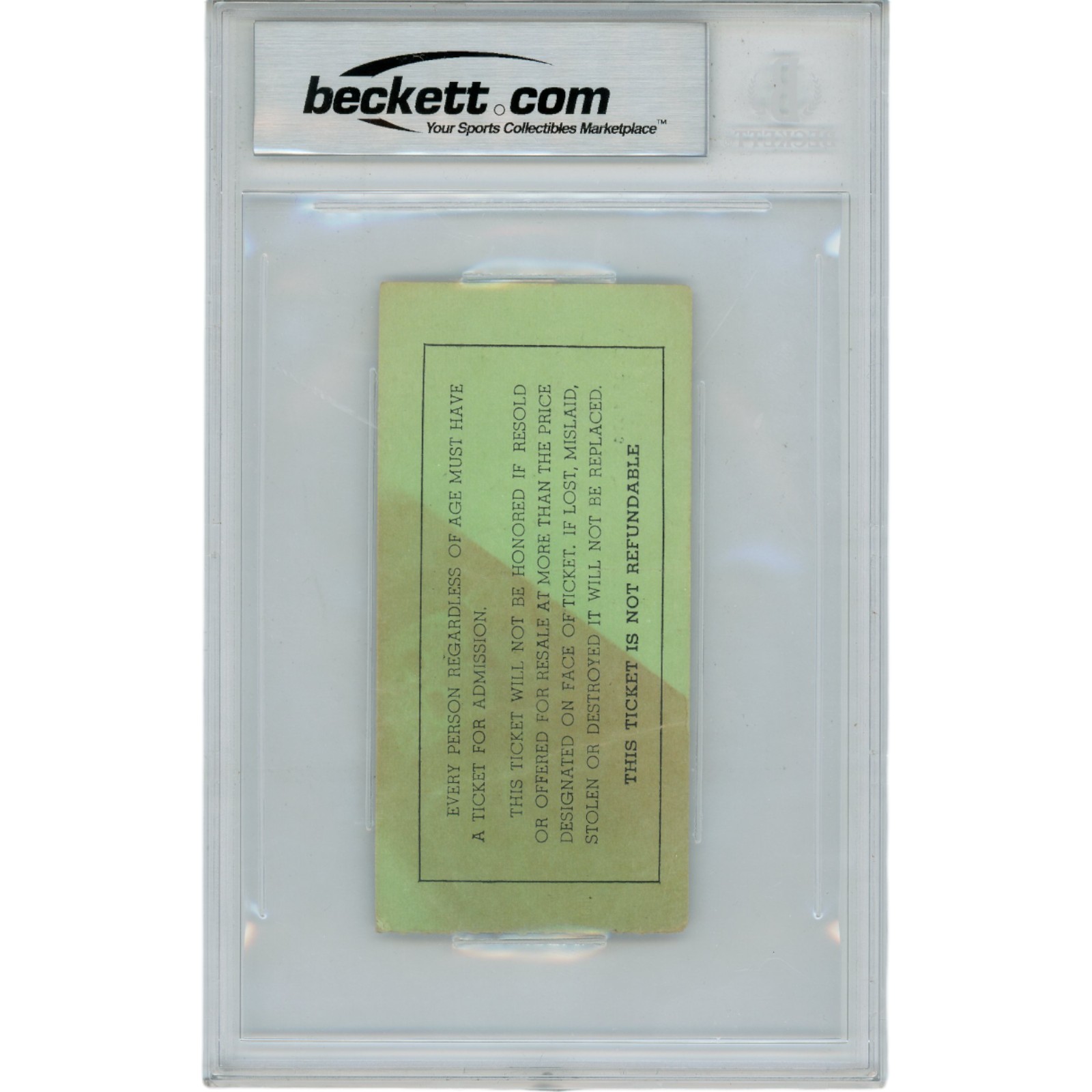 Tony Dorsett Autographed 1976 Pitt vs. Navy Ticket Stub Heisman Beckett 45944