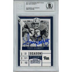 Tony Dorsett Autographed 2017 Contenders Draft 96 Slabbed Trading Card BAS 45886