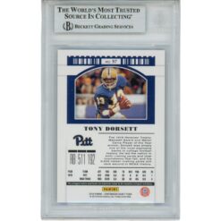 Tony Dorsett Autographed 2019 Contenders Draft 97 Slabbed Trading Card BAS 45887