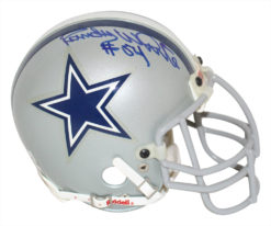 Tony Dorsett & Randy White Signed Cowboys Authentic Mini Helmet BAS 32642