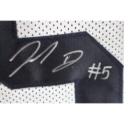 Johan Dotson Autographed/Signed White College Style Jersey Beckett 45999