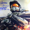 Steve Downes Autographed Halo 11x14 Photo Master Chief BAS 11971